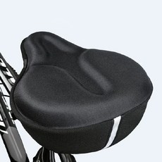 오드레포츠 실내자전거안장쿠션 자전거안장쿠션 로드자전거안장 자전거안장 안장 자전거안장쿠션여성 자전거안장커버, 1개, 고급형_블랙