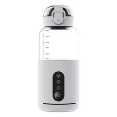 恆溫杯 無線加熱 泡奶神器 調乳器 溫奶器 加熱水杯 恆溫保溫杯 恆溫熱水壺 沖奶神器 電熱水杯 (隔日達 保固), 白色, 白色