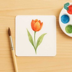 무지 종이카드 아트페이퍼 양면 100매 8x8 정사각형 백지 카드 커머스픽301