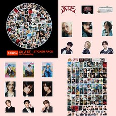 스트레이키즈 도무송 포카 스티커 100장 세트 외 10종 모음, 02.ATE 스티커(105장)