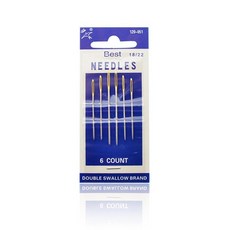 스테인레스 스틸 멀티 사이즈 바느질 바늘 황금 자수 패브릭 크로스 스티치 바늘 키트 도구 바느질 수제 바늘, 051-6개, 1개