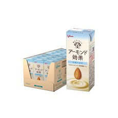 아몬드 효과 설탕 미사용 200ml×24개 에자키 글리코 상온 보존 가능 비타민 E 식이섬유 아몬드 우유, 1개, 1g