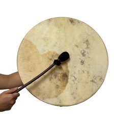 手工羊皮薩滿鼓，療癒系鼓樂器，附贈鼓棒，適用於冥想、音樂治療, 1套, Drum Shaman 薩滿鼓+鼓棒+鼓袋