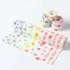 水精靈 印花護指繃帶 固定帶 彈性防護運動繃帶, 隨機花色 (2.5cm*2m), 1個