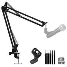 AODSK 마이크 암 스탠드 녹음 스튜디오 라이브 스트리밍 및 무대 사용에 이상적입니다. 강화 베이스 1cm(3/8인치)에서 1.6cm(5/8인치) 어댑터 포함 대부분의 마이, AODSK 마이크 암 스탠드 녹음 스튜디오, 라이브 스