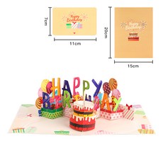 創意音樂生日蛋糕卡 巧克力生日吹蠟燭, 30包