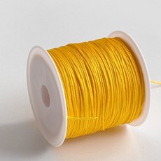 나일론 폴리 매듭실 0.8mm 팔찌 키링 스트랩 만들기, 04.진노랑, 1개