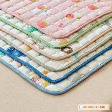 嬰兒防水隔尿墊 大號老人護理墊 生理墊 尿布墊 保潔墊 防水床墊 可機洗 加厚加大 XP3, 1個, 動物樂園,枕頭套一對（48*74公分）