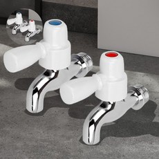 더문샵 연결 원스톱 가로꼭지 커플링 세탁기 막꼭지 일반세탁기 꼭지핸들 호스꼭지수도꼭지, 온수용