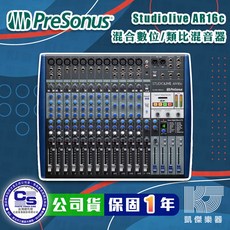 PreSonus StudioLive AR16c 16軌數位混音器 Mixer 混音座 藍牙 直播 公司貨【凱傑樂器】