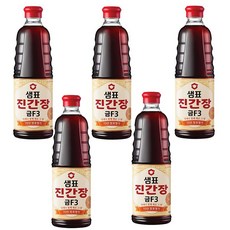 샘표 진간장 금F3, 500ml, 5개