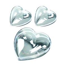 파파손군샵 보석함 하트 케이스 아크릴 보관소품, 60mm(2개입)