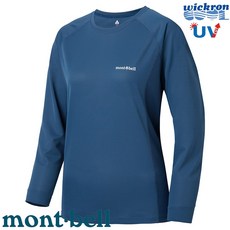台灣黑熊 日本 mont-bell 1114630 女款 COOL L/S T 長袖排汗衣 排汗T恤 圓領排汗衣