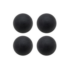 스포홀릭 싱글 TPE 마사지볼 라크로스볼, 블랙, 4개