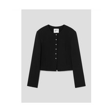 브랜드정품 에잇세컨즈 8SECONDS 스냅 버튼 숏 자켓 재킷 블랙 355822