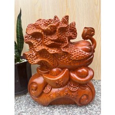花梨木 黑檀木 百財如意 白菜擺件 整木精雕, 如圖所示, 1個