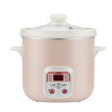 迷你電燉鍋 1-2人陶瓷內膽全自動BB煲湯煮粥鍋 小家電養生燉盅, 迷你陶瓷養生電燉鍋  110V 粉色