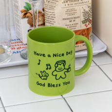 헤이루미 에브리데이 세라믹 머그컵, 1개, 그린(해브어나이스데이)