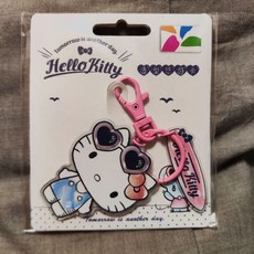 Hello Kitty 粉嫩一夏造型悠遊卡 鑰匙圈, 1個