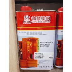 S.H. 德寶塗料 PT4001 PU優麗香蕉水 加侖 調薄劑 油性溶劑稀釋劑 PU Thinner, 1個, PT4001_PU優麗香蕉水,含稅／加侖(超取限1加侖)