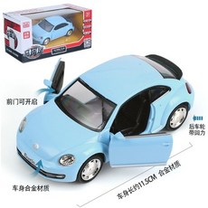 Wendy 粉色軍團 1/36 1/32 1/24 合金車 G63 T1 瑪莎拉蒂 賓士 金龜車 藍寶堅尼 模型車, 1個, 1:36 福斯 金龜車 天藍色