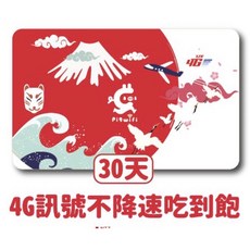 pigwifi 日本高速4G LTE 上網SIM卡 30天, 詳見包裝, 詳見包裝, 14天SoftBank完全吃到飽不降速