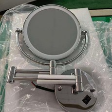 LED化妝鏡 帶燈 摺疊鏡 浴室衣帽間鏡, 接線款