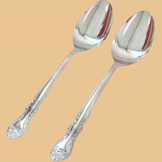 클래식 유럽풍 화려한 일본 스푼 x 2 클레식 깔끔한수저 레스토랑수저 엔틱양식기