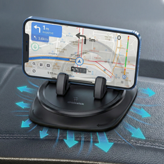 칙슬릭 360도회전 대시보드 차량 휴대폰거치대, 블랙, 1개