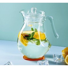 루미낙 웨이비저그 1.3L 손잡이 냉장고 투명 유리 물병 이쁜 고급식당 샹그리아 보틀, 상세페이지참조, 1개, 1L