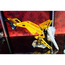 FAKIE HONDA MSX 125 SF 腳踏後移 高強度鋁合金雙人腳踏, 1個, 銀現貨