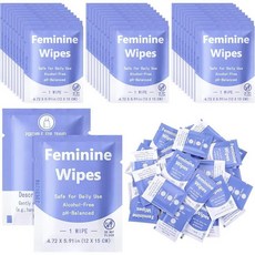 아마존평점4.5+ 미국출고 169829 Dansib 300피스 여성용 물티슈 개별 포장 여행용 사이즈 벌크 무향 친밀한 순한 개인 부품 Ph 균형 여행 욕실 화장실 일상용 (