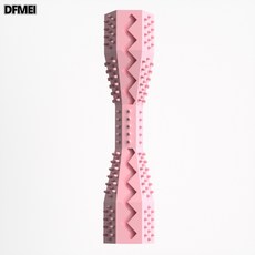 DFMEI 寵物玩具六角形狗玩具用品貓狗磨牙棒解悶耐咬啃咬玩具, 1個, 櫻花粉