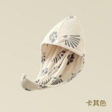 潔妮膚 提花吸水速幹加厚毛巾帽, 白色, 1個