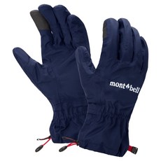 【mont-bell】DRY-TEC RAIN 防水手套 黑色 NO.1118670-BK/IND, 靛藍(IND),L, 1個
