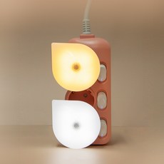 콘센트형 퐁퐁 LED취침등 광센서 모션센서 수유등 무드등 조명, 광센서_주광색, 색상