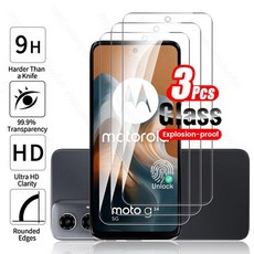 모토로라 모토 G34 5G 보호 유리 화면 보호대 로라 G 34 54 84 04 s 14 24 전원 HD, HD Clear, For Moto G24 4G, Transparent-3PCS