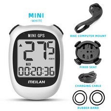무선 자전거 속도계 GPS 거리 측정기 블루투스 어플 호환 Meilan M3 MINI 컴퓨터 속도 고도 DST 주행 흰색 청소년 사이클링, 4) MINI group A, 1개
