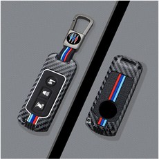 메탈릿 혼다 오토바이 바이크 호환 메탈 키케이스 키커버 키링 키홀더, 1개, 카본(HD-M02)