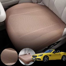 벤츠 SLC43 R172 AMG (M276) 차량용 럭셔리 가죽 방석 통풍 시트 커버 로열 브라운 1개