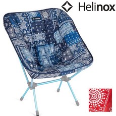 Helinox 保暖椅墊 藍圖騰印花