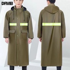 DFMEI 長款雨衣防暴雨男女款戶外單人徒步雨衣加厚雨披