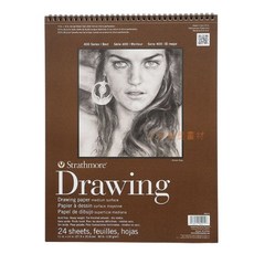 Strathmore絲蒂摩400系列多用途繪畫本(線圈) 適用鉛筆 色鉛筆 炭精 麥克筆 粉彩 蠟筆, 11*14"(400-5)
