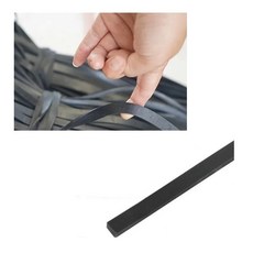 대성부품/화물차 덮개용 밴딩/스판 끈/고무줄/내마모성/타이어/소고무/결속대/14M/고무바/화물차/1톤/호루바/조경끈/고무끈/블랙/검정/카고/사각소바, 블랙, 1개 블랙, 1개