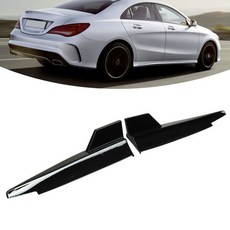 메르세데스-벤츠 2Pcs 리어 범퍼 사이드 스플리터 왼쪽 오른쪽-밝은 블랙 스포일러 립 자동차 액세서리