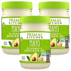 프라이멀 키친 마요 아보카도 오일 마요네즈 355ml x3개 무설탕 키토 글루텐프리, 3개