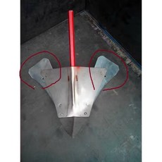 中耕機配件 單輪用犁頭 雙面犁頭 開溝 (力虎文豐), 1個, 犁頭片（左右各一）