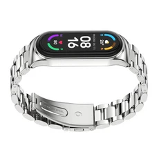 쿠쿠스토어 미밴드 10 9 8 7 5 4 3 메탈 팔찌 오팔사 펄세이라 시계줄 NFC, 01 For Mi Band 10, 18 CS Silver