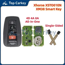 Xhorse XSTO01EN 범용 스마트 키 VVDI TOY.T XM38 4D 칩 (캠리 레빈 하이랜더 아발론 비오스 코롤라 RAV4, 05 3plus1 BT SUV