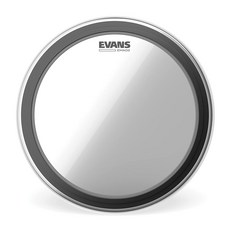 EMAD2 클리어 베이스 드럼 헤드 20인치 외부 장착 조절식 댐핑 시스템으로 플레이어가 공격과 집중력을 조절할 있습니다 사운드 옵션용 2개 모든 음악 장르에 활용 가능, 18-inch, 1개